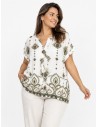 TOP BOHÈME VERT À MOTIFS PAISLEY - FEMME
