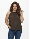 TOP DÉTAILS CLOUTÉS CHOCOLAT - FEMME