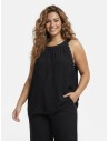 TOP DÉTAILS CLOUTÉS NOIR - FEMME