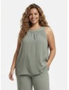 TOP DÉTAILS CLOUTÉS VERT SAUGE - FEMME
