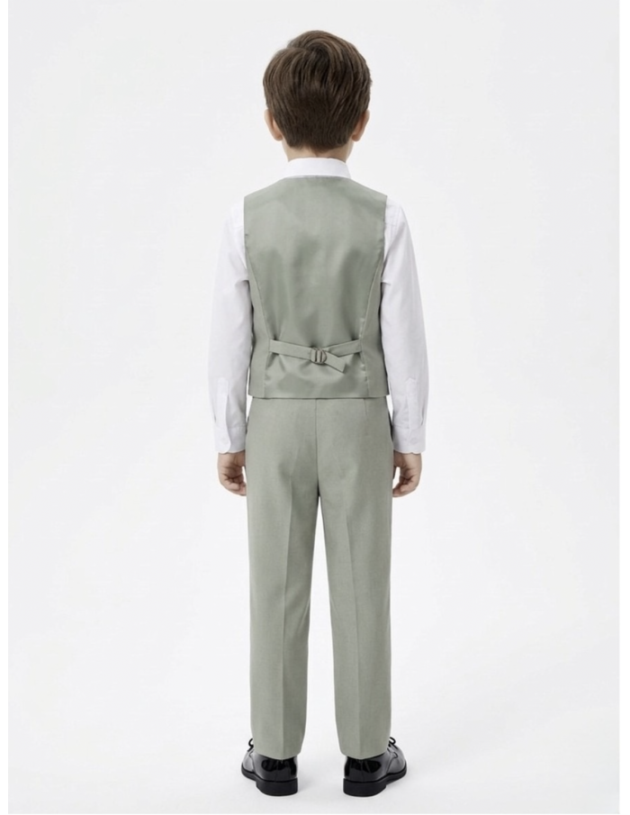 COSTUME VERT SAUGE 4 PIÈCES - GARÇON - 1 ANS À 16 ANS