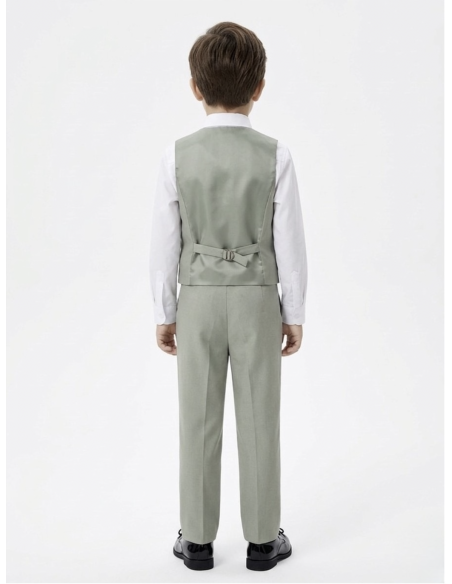 COSTUME VERT SAUGE 4 PIÈCES - GARÇON - 1 ANS À 16 ANS