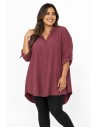 CHEMISE TUNIQUE À POCHES PLAQUÉES - FEMME