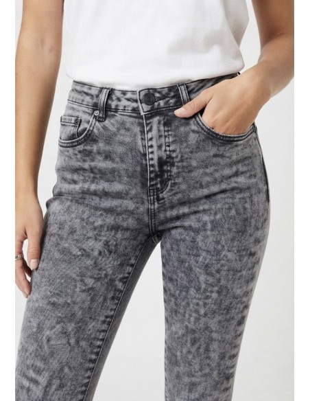Jean Skinny Push Up Gris Délavé | Zerda