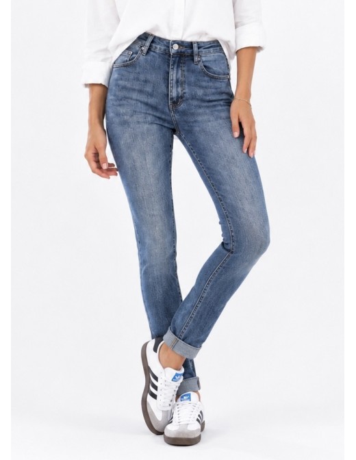 Jean Skinny Push Up Bleu Délavé | Zerda