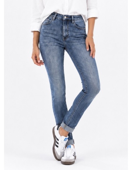 Jean Skinny Push Up Bleu Délavé | Zerda