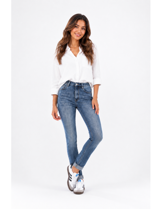 Jean Skinny Push Up Bleu Délavé | Zerda 2