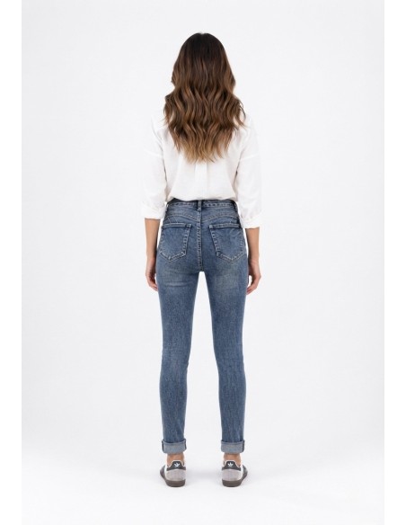 Jean Skinny Push Up Bleu Délavé | Zerda