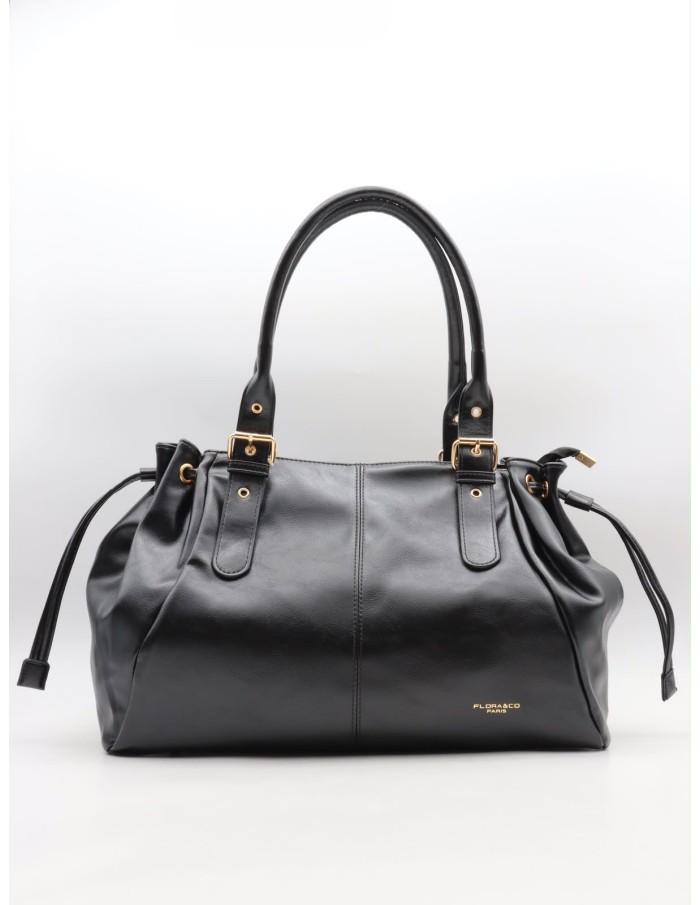 SAC À MAIN CABAS SIMILICUIR NOIR