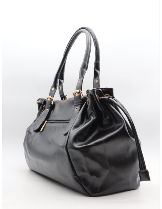 SAC À MAIN CABAS SIMILICUIR NOIR 2