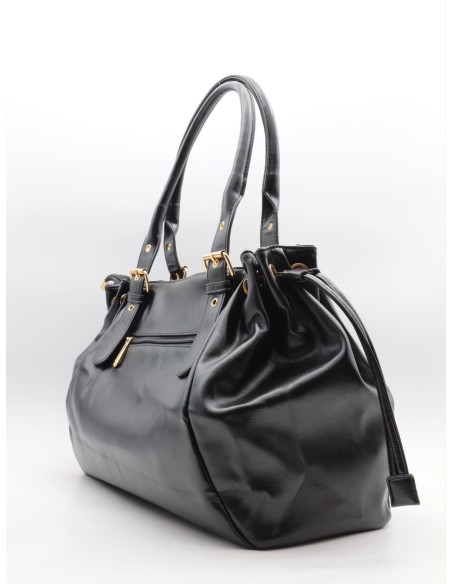 SAC À MAIN CABAS SIMILICUIR NOIR