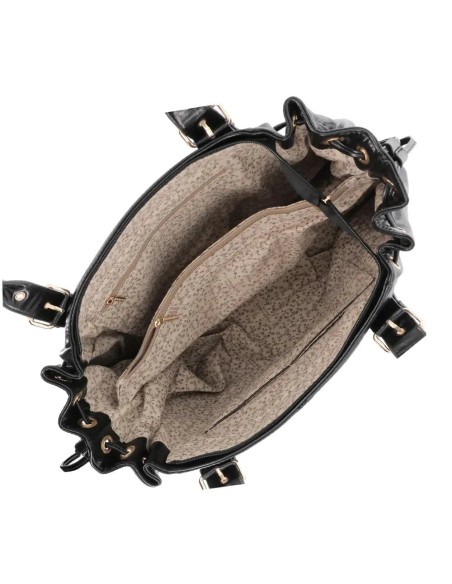 SAC À MAIN CABAS SIMILICUIR NOIR