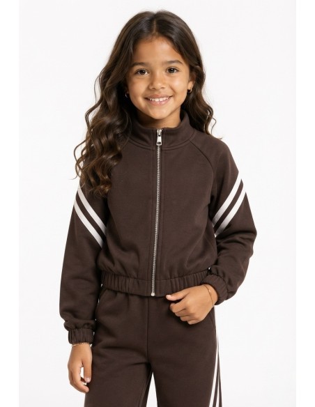 Ensemble Jogging Fille Bicolore | Zerda