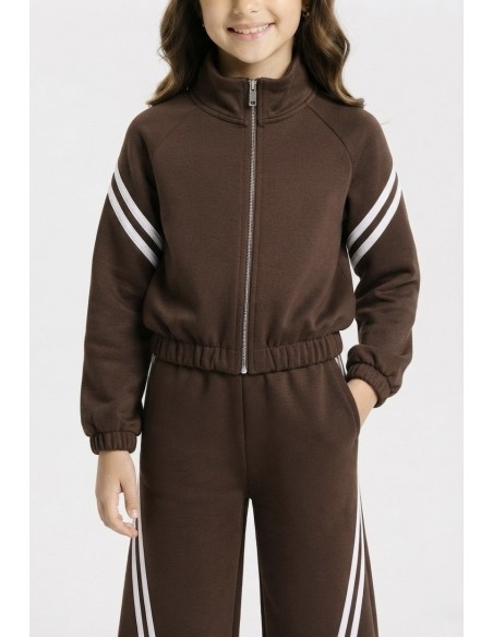 Ensemble Jogging Fille Bicolore | Zerda