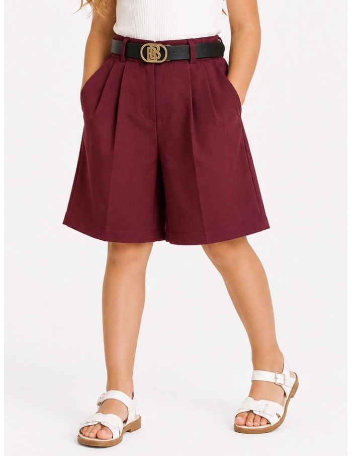 Short Bermuda Ceinturé Fille | Zerda