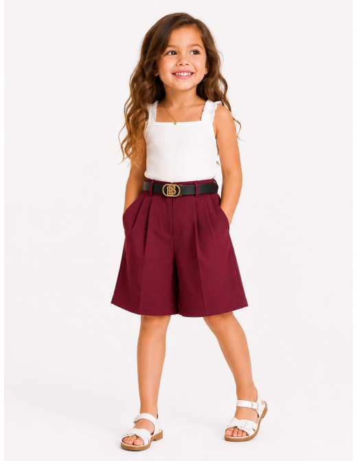 Short Bermuda Ceinturé Fille | Zerda 2