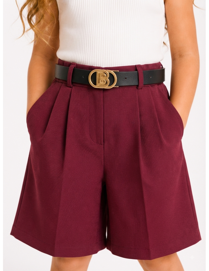 Short Bermuda Ceinturé Fille | Zerda