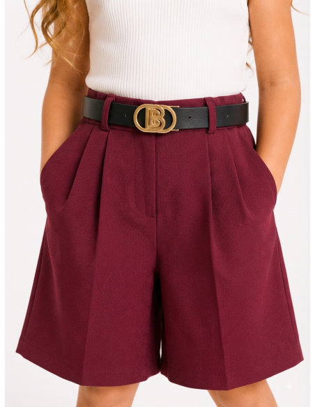 Short Bermuda Ceinturé Fille | Zerda