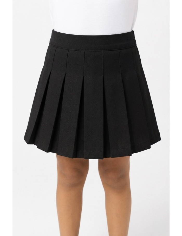 Ensemble Chemise Rayée Jupe Noire Fille | Zerda