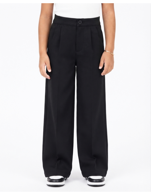 Pantalon Droit Noir Taille Haute Fille | Zerda 2