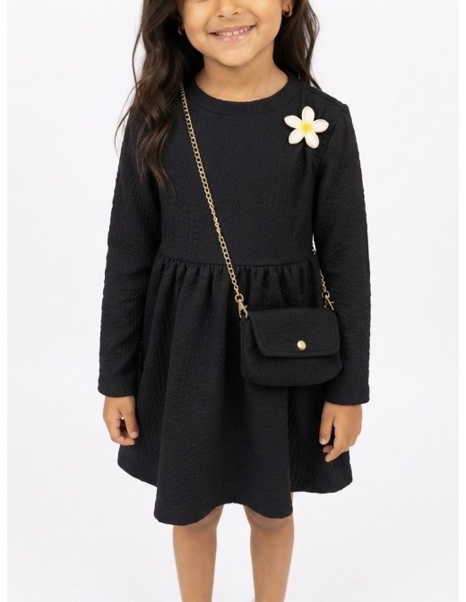 Robe Noir Sac Assorti Fille | Zerda 2