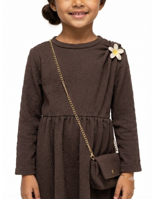 Robe Marron Sac Assorti Fille | Zerda 2