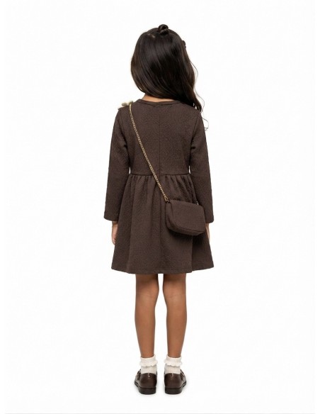 Robe Marron Sac Assorti Fille | Zerda