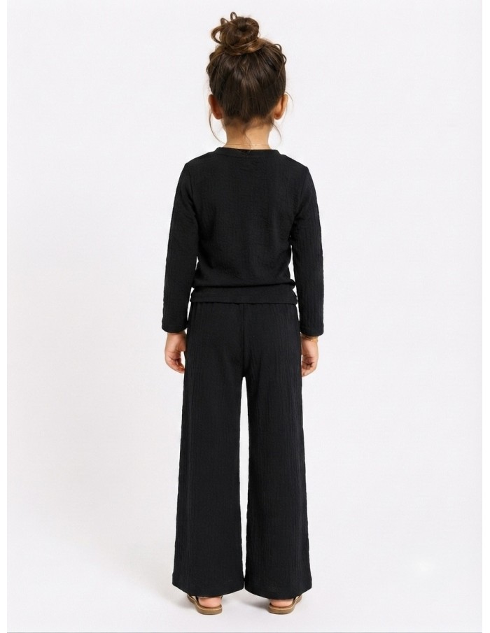 Ensemble Noir Fleur Fille | Zerda