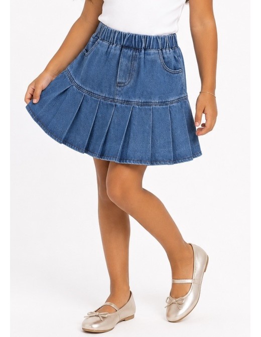 Jupe en Jean Bleu Courte Fille | Zerda