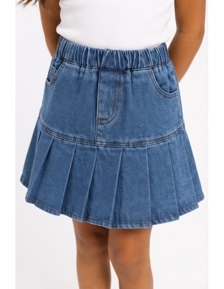 Jupe en Jean Bleu Courte Fille | Zerda