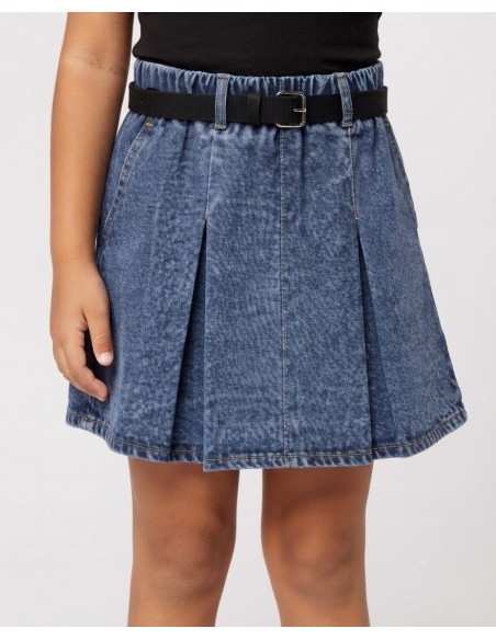 Jupe en Jean Bleu Courte Fille | Zerda