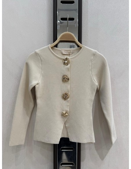 Haut Coquillage Beige Fille | Zerda