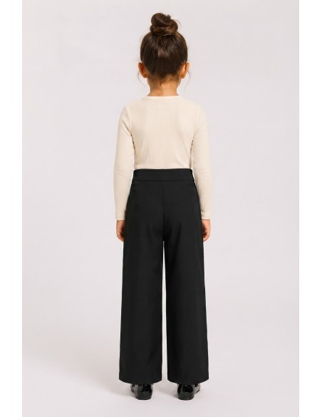 Pantalon Asymétrique Noir Fille | Zerda