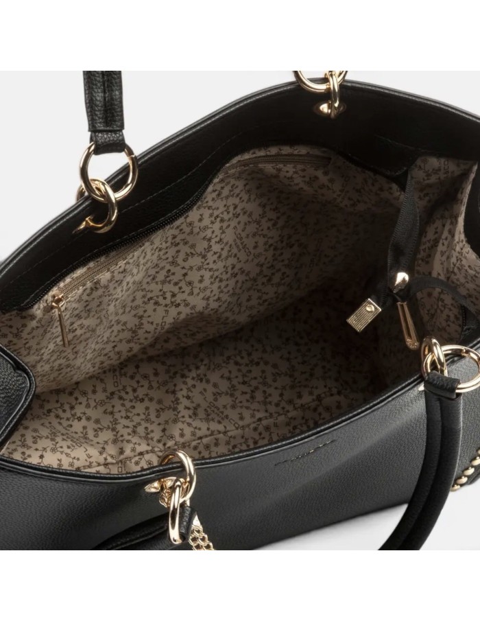 Sac Cabas Noir Clouté Flora & Co | Zerda