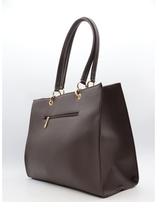Sac Cabas Chocolat Clouté Flora & Co | Zerda 2