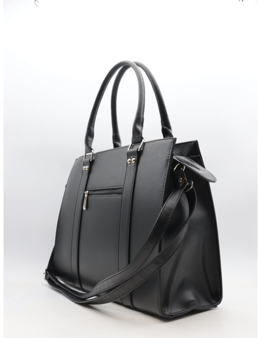Sac Porté Main Noir Cloutée Flora & Co | Zerda 2