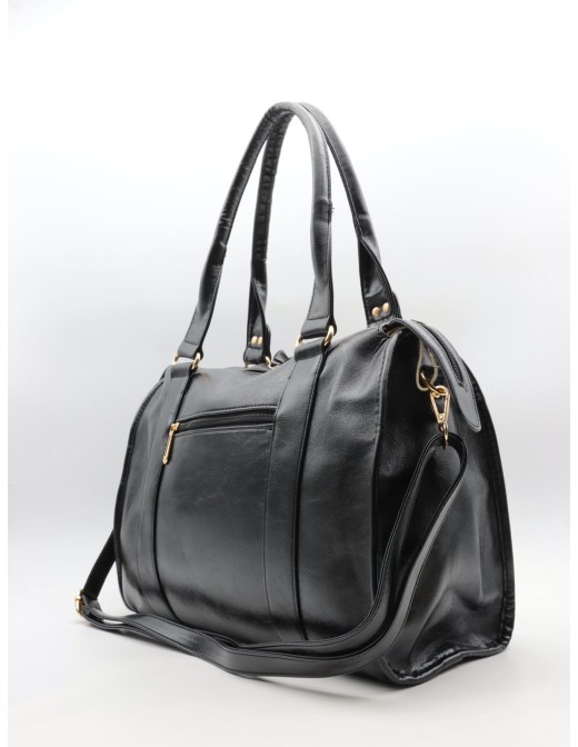 Sac à main Noir Similicuir Tressé | Zerda 2