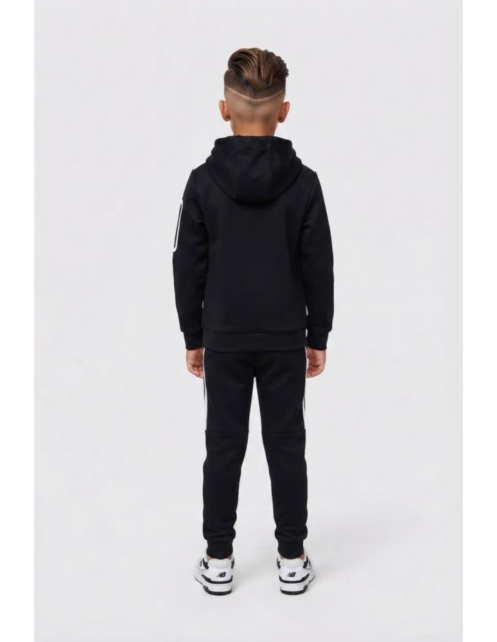 Ensemble Jogging Noir et Blanc Enfant | Zerda