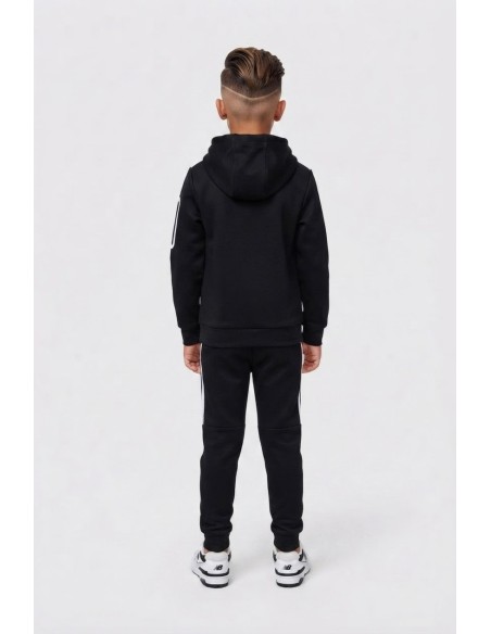 Ensemble Jogging Noir et Blanc Enfant | Zerda