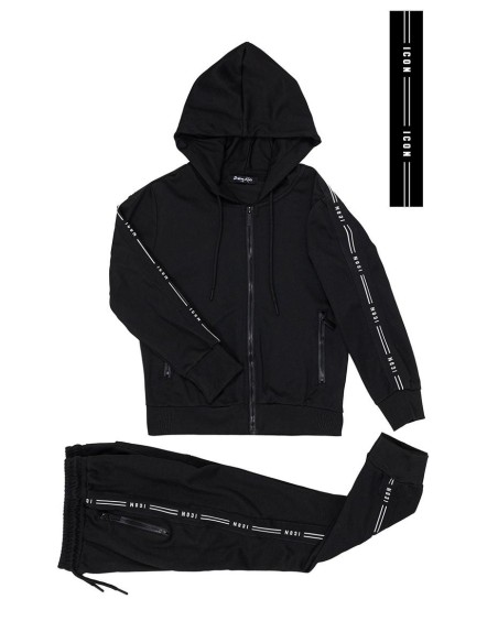 Ensemble Jogging Noir Icon Enfant | Zerda