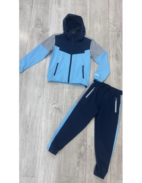 Ensemble Jogging Tech Bleu Marine Enfant | Zerda
