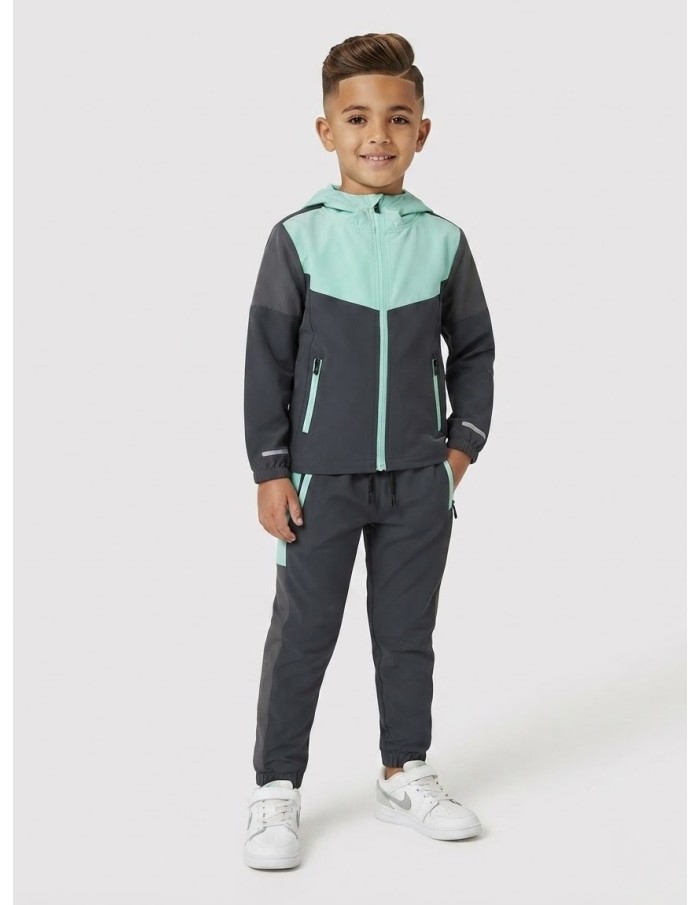 Ensemble Jogging Tech Vert Menthe Enfant | Zerda