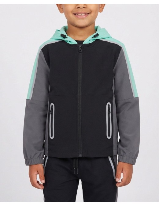 Ensemble Jogging Tech Vert Menthe Noir | Zerda 2