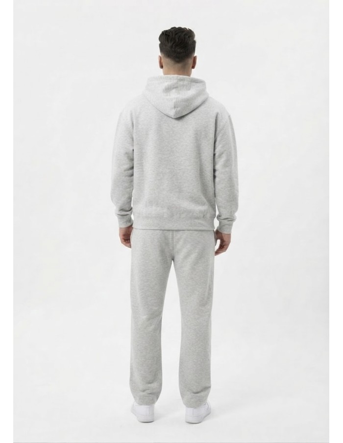 Ensemble Jogging Gris Cordons Blancs | Zerda