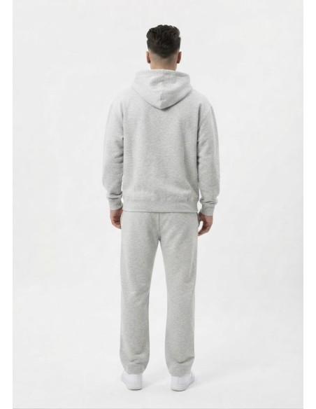 Ensemble Jogging Gris Cordons Blancs | Zerda