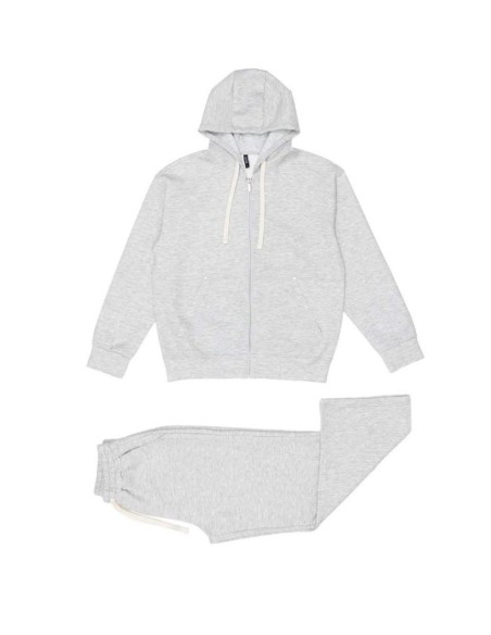 Ensemble Jogging Gris Cordons Blancs | Zerda