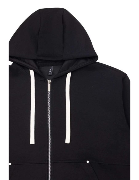 Ensemble Jogging Noir Cordons Blancs | Zerda