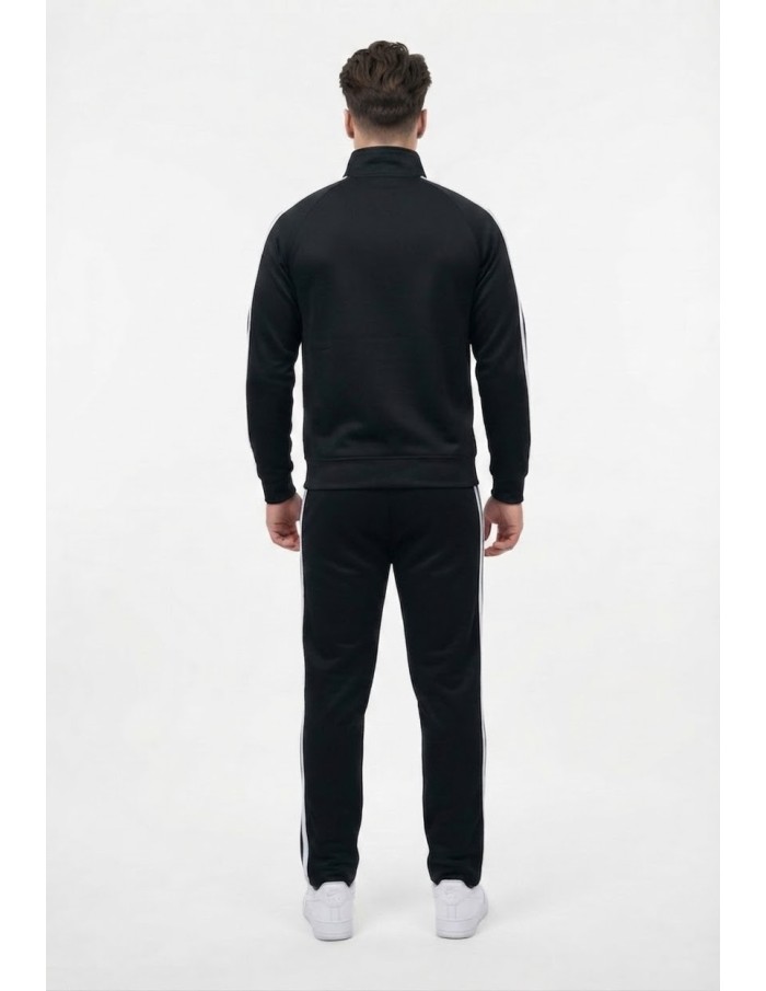 Ensemble Jogging Noir Bandes Blanches | Zerda