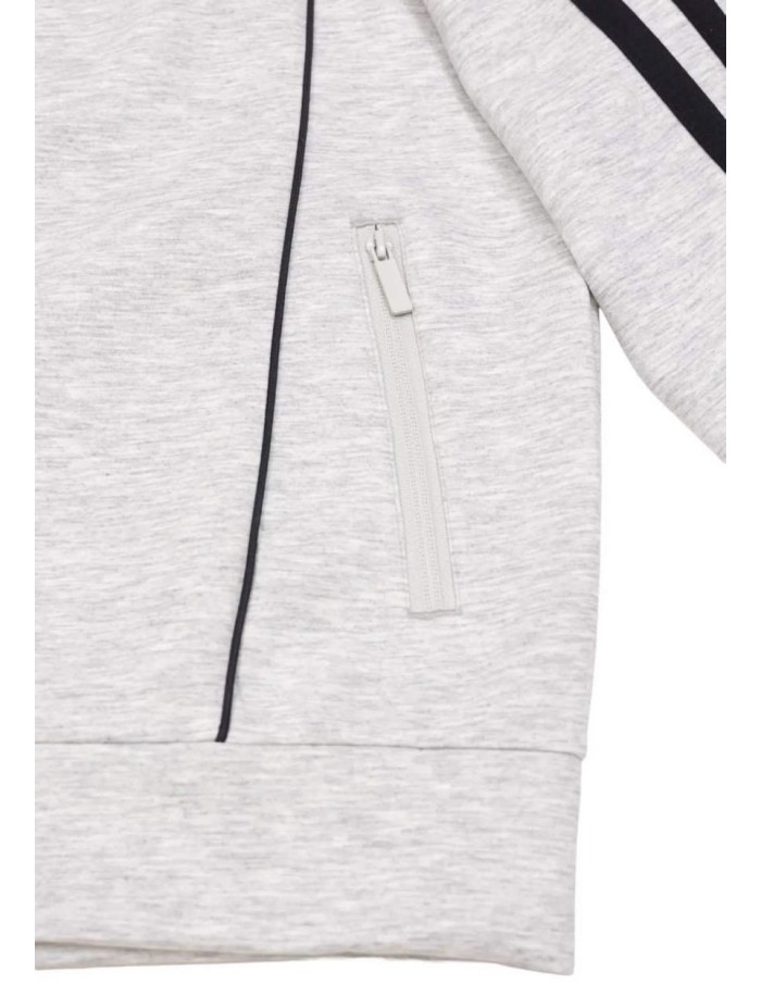 Ensemble Jogging Gris Bandes Noires | Zerda