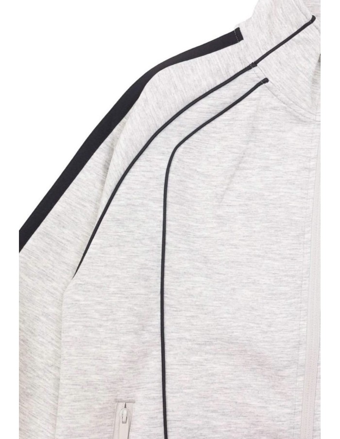 Ensemble Jogging Gris Bandes Noires | Zerda